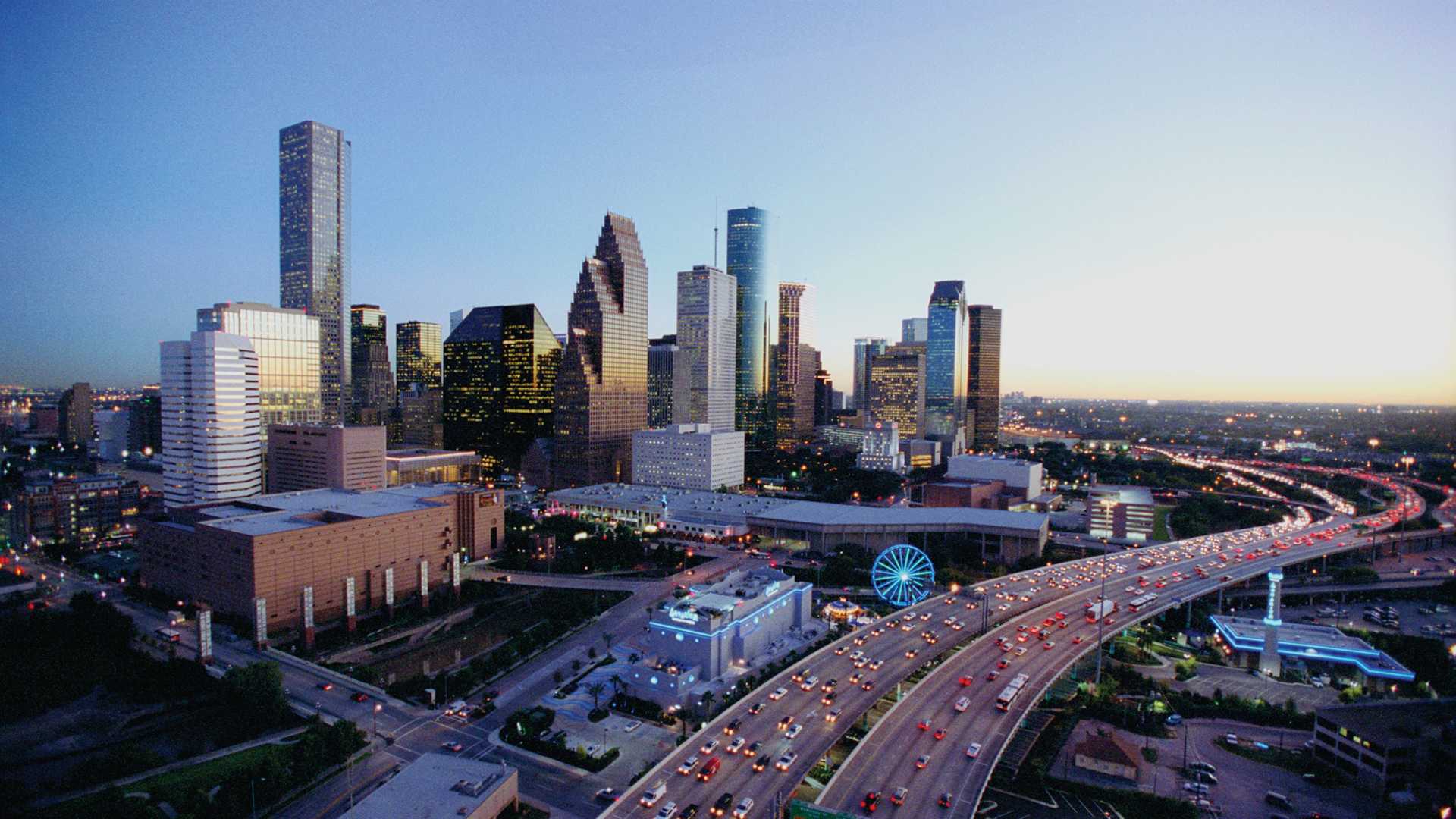 Downtown Houston Skyline  - Dusk