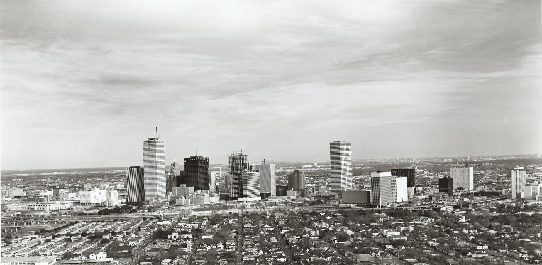 Downtown Houston in the 1970's