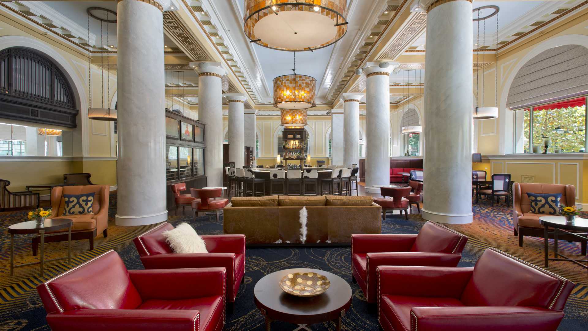 A Hotel Lobby in Houston