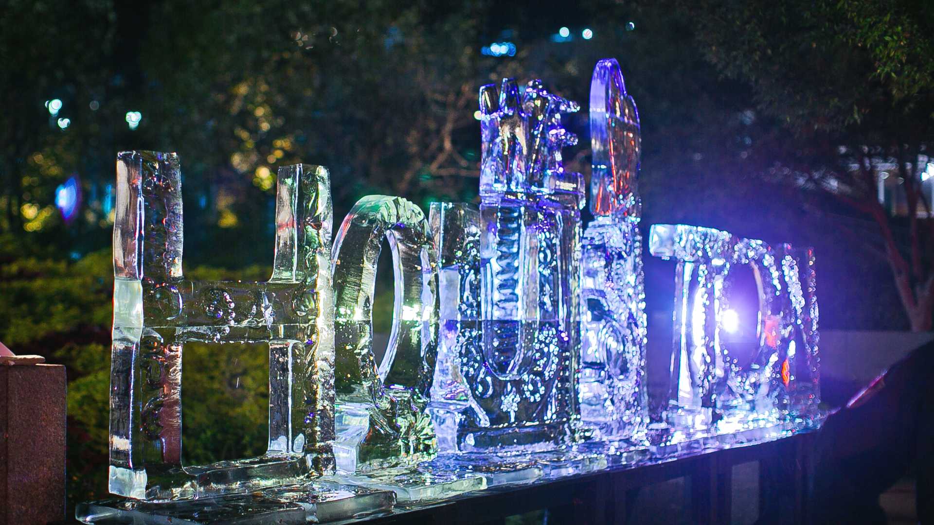 Houston Ice Sculpture at Frostival
